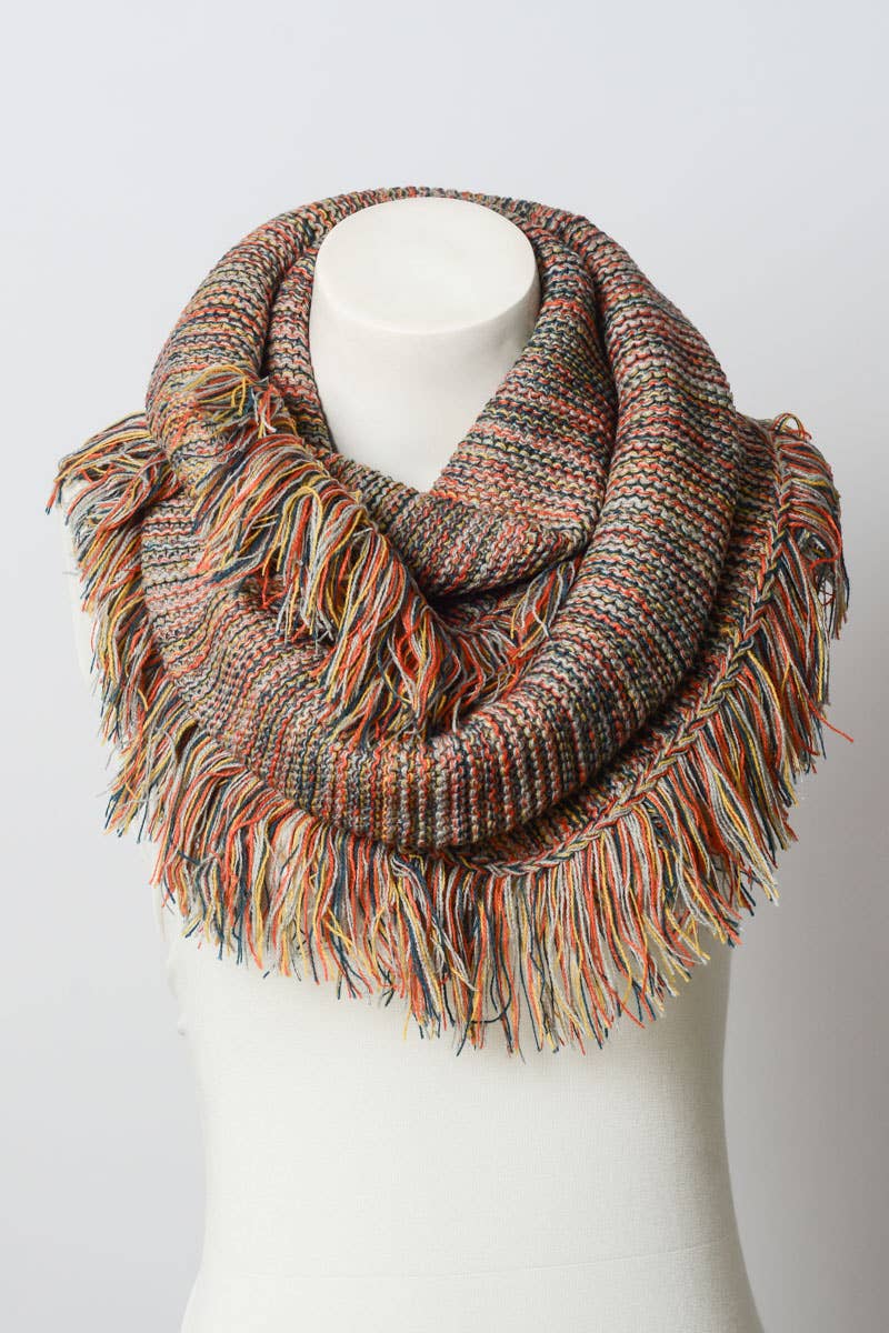 Leto Accessories - Wholesale Scarf - Women's - Soft and Warm Marled Knit Infinity Loop Scarf ♾️5