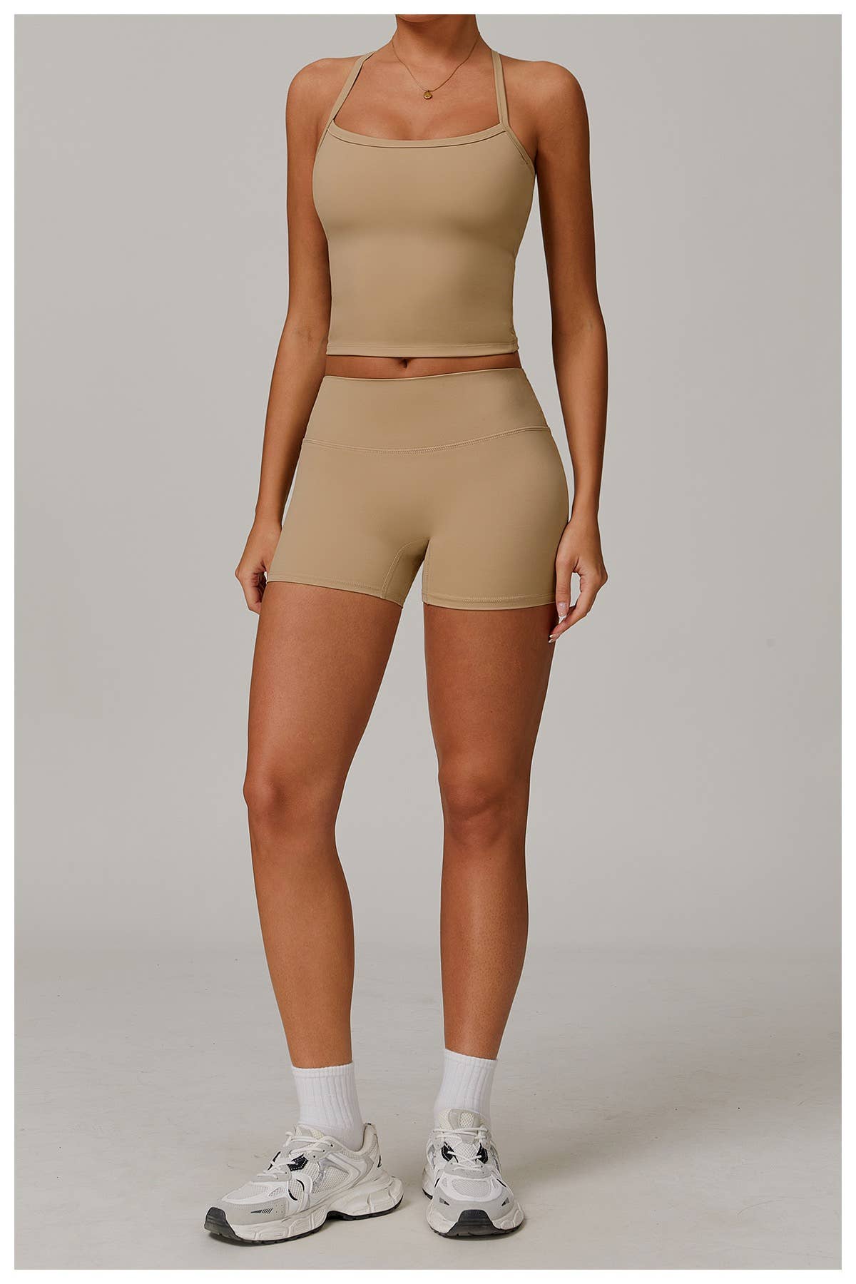 Mantra Active - Wholesale Activewear Set - Women's - Vesper Halter Neck Sports Bra & Shorts Activewear Set27