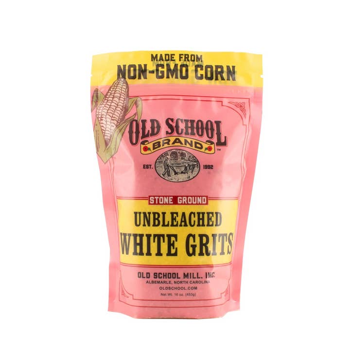 Old School Brandâ„¢ - Wholesale Grits - Stone Ground White Grits, 1lb