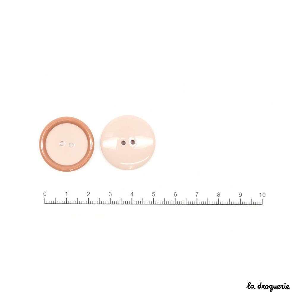LA DROGUERIE – wholesale Sömnadsknappar/Snap – Knapp "Pudrad liten kant" 25 mm2