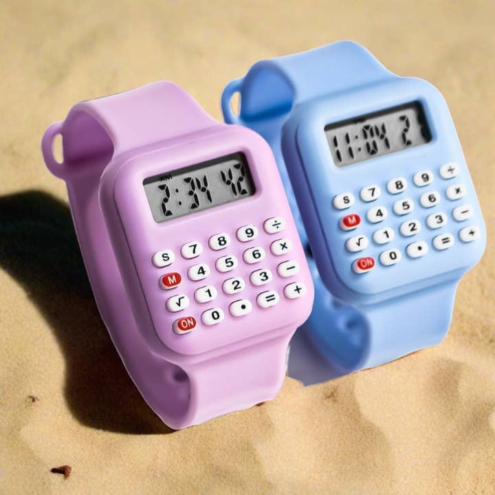 Reloj Calculadora Electrónico para Niños Estudiantes para venta al por mayor de WoodWristCo