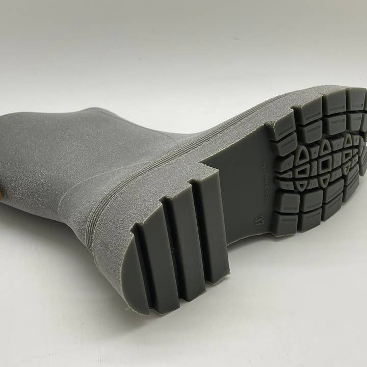 nat-2™ Bio Boot grey green vegan | 100% waterproof biodegradable rainboots for wholesale on Faire10