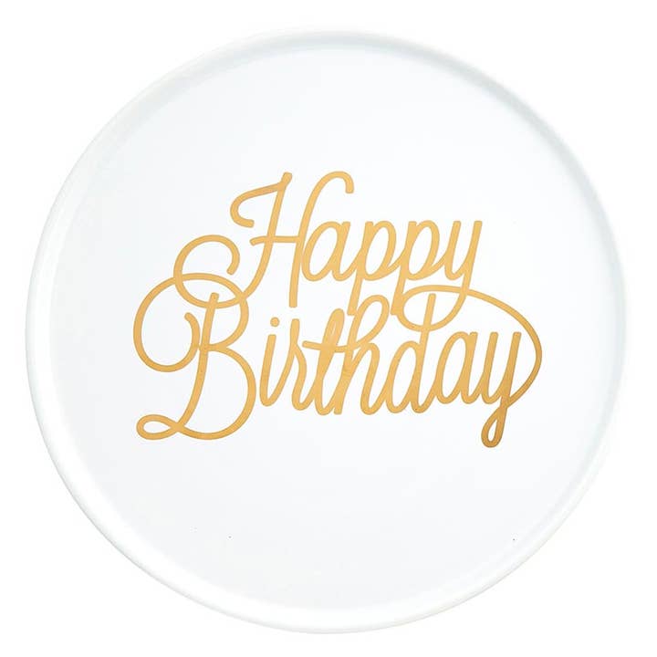 Ceramic Cake Stand - Happy Birthday for wholesale by Slant Collections by Creative Brands
