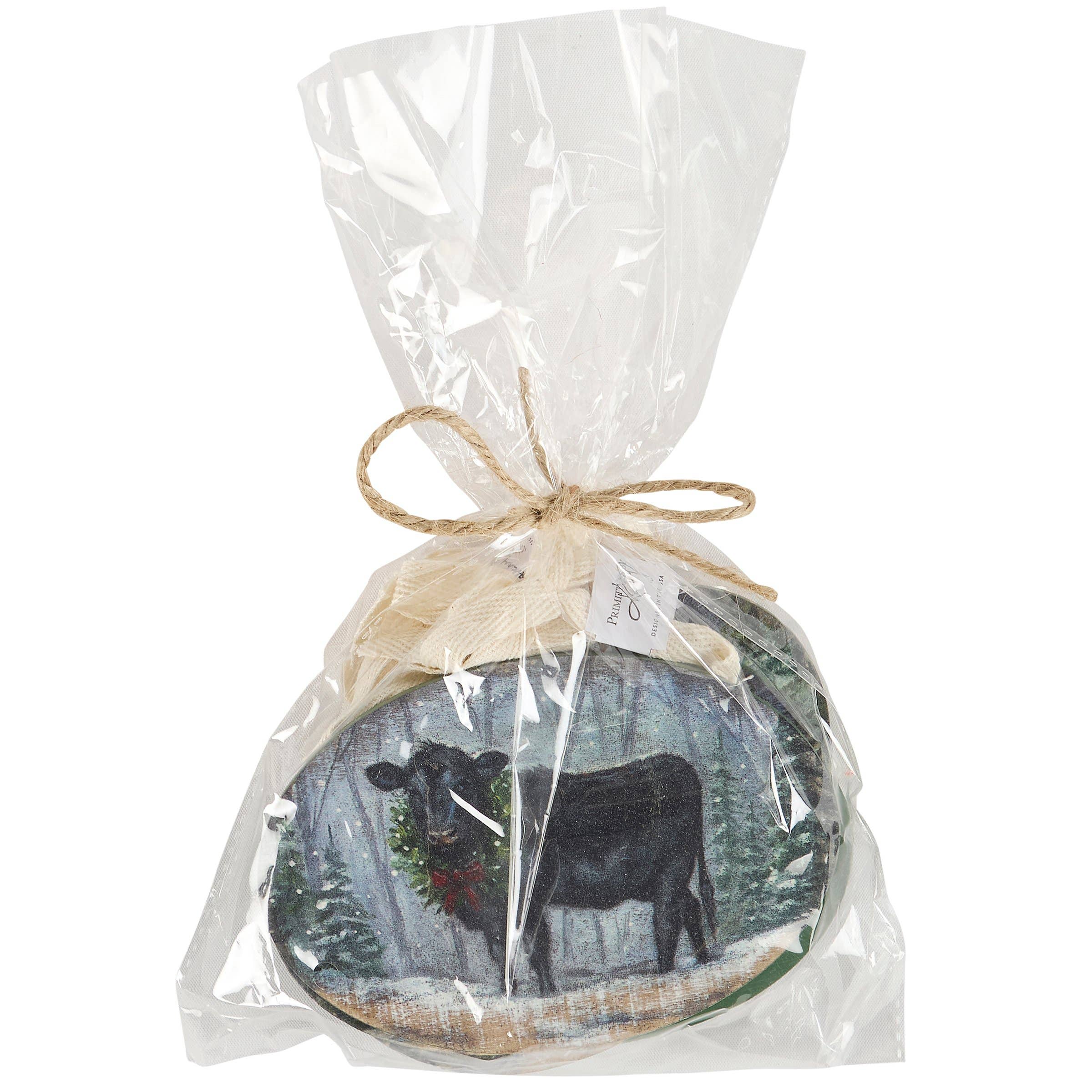 Primitives by Kathy - Wholesale Ornament - Snowy Animals Ornament Set2