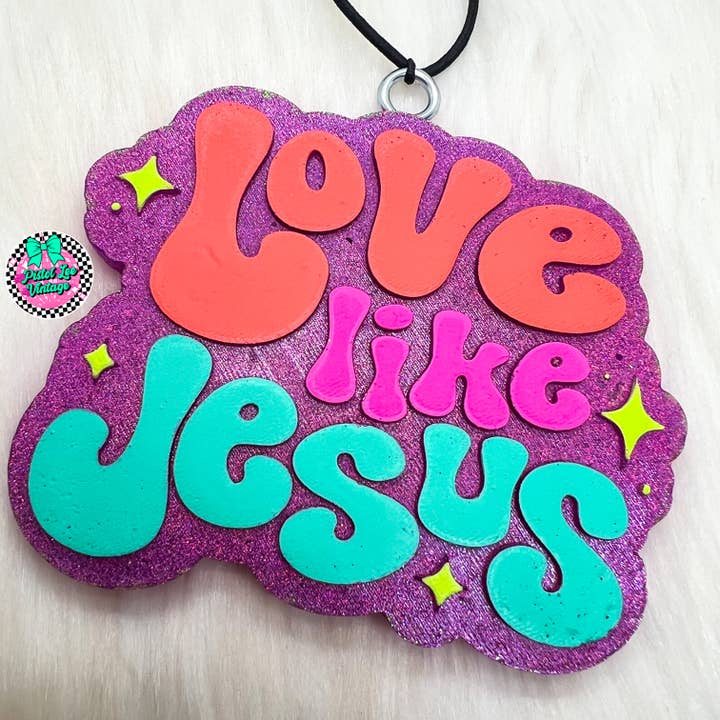 Love Like Jesus Sparkle Freshie for wholesale by Pistol Lee Vintage