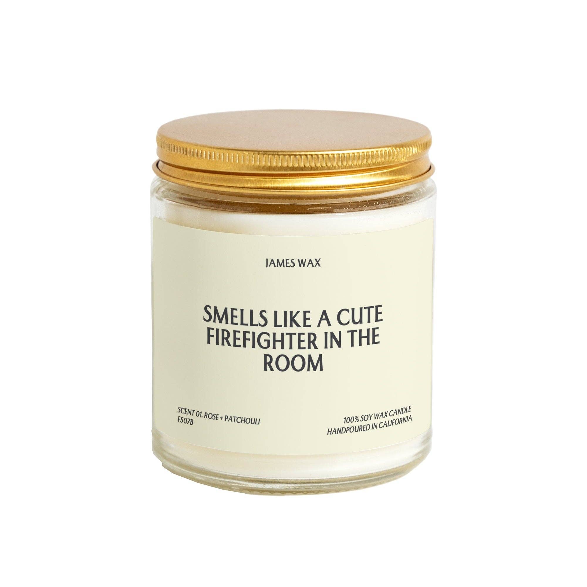 James Wax - Wholesale Jar/Filled Candle - Firefighter Candle Smells Like a Cute Firefighter F507B1