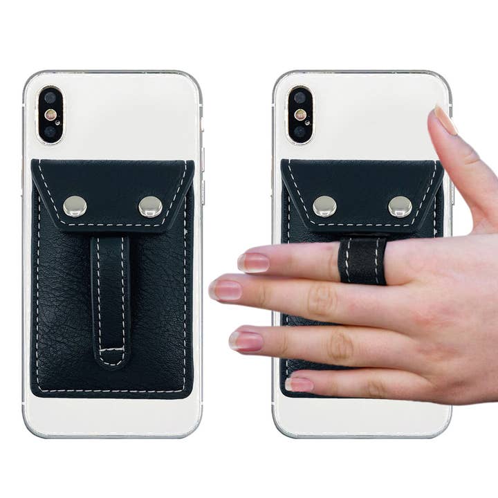 Phone Flipper ( Peel & Stick ) Phone Wallet - Black for wholesale by Phone Flipper