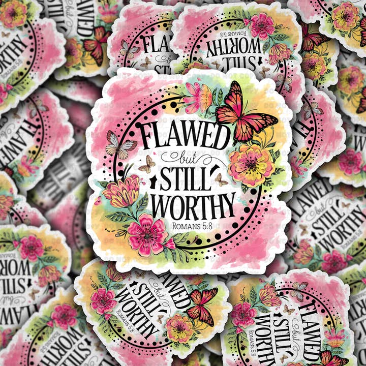 It's Transfer Time - Wholesale Sticker - DC 1446 - Flawed but still worthy with butterfly die cut sticker