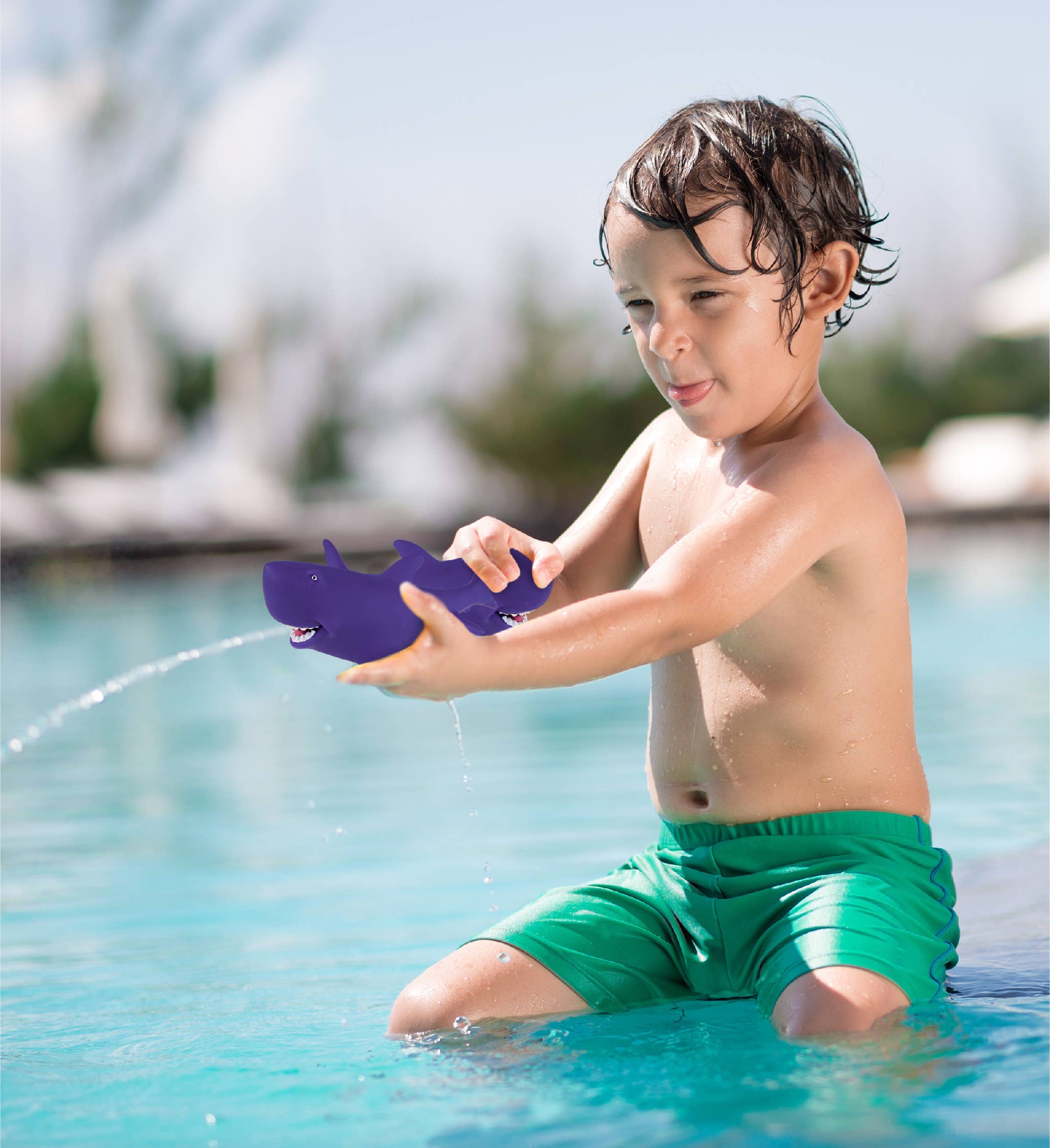 Cota Global – wholesale Bath toy – Baby – Squirter  - Purple Shark6