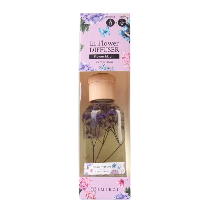 Every Reason - Wholesale Reed Diffuser - Emerci Aquamarine Mood Lamp Reed Diffuser 5.4 Oz (160 Ml)