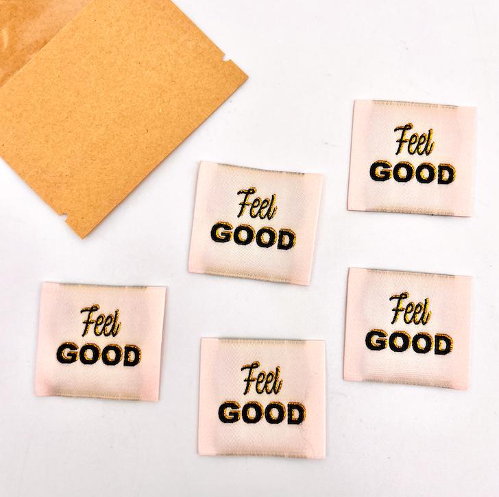 L’Étiquette Home Couture - Wholesale Craft Sewing Kit - Sew-in label: FEEL GOOD - LUREX1