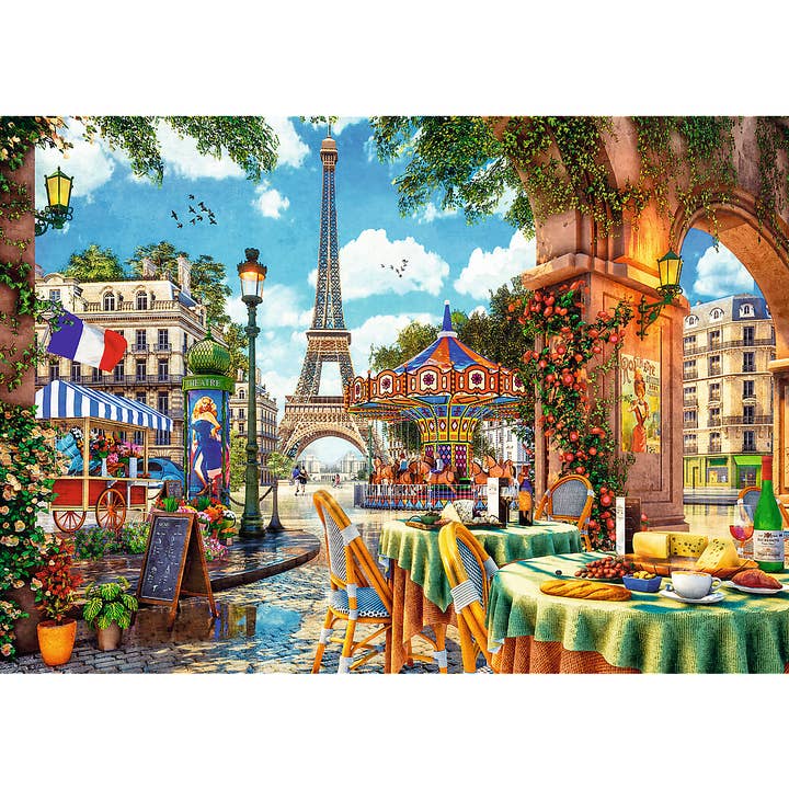 TREFL by Bridge Toys - Wholesale Puzzle - Adult - 1000 Piece Trefl Jigsaw Puzzle, Parisian morning