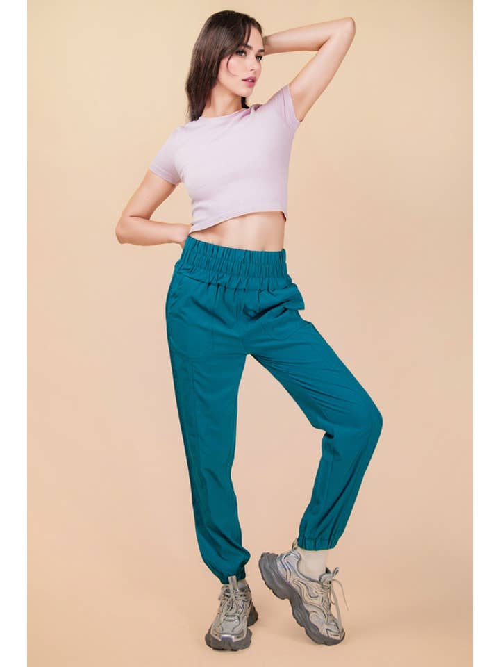 VERY J - Wholesale Athletic Sweatpants/Joggers - Women's - NP70063-Elasticized waist jogger pants34