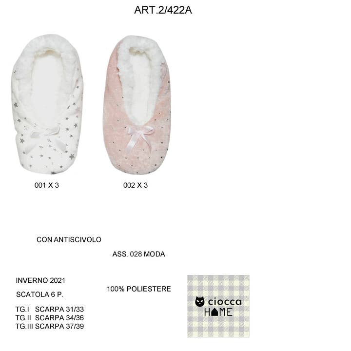 Santa Father Stars/Stippen met lovertjes (2/422A) voor wholesale door Ciocca