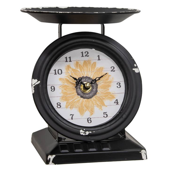 Horloge Vintage Sunflower Old Town pour la vente par Col House Designs