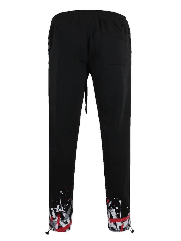 Victorious - Wholesale Lounge Set - Men's - ST806 Men Paint Splatter Fleece Set Pre-pack