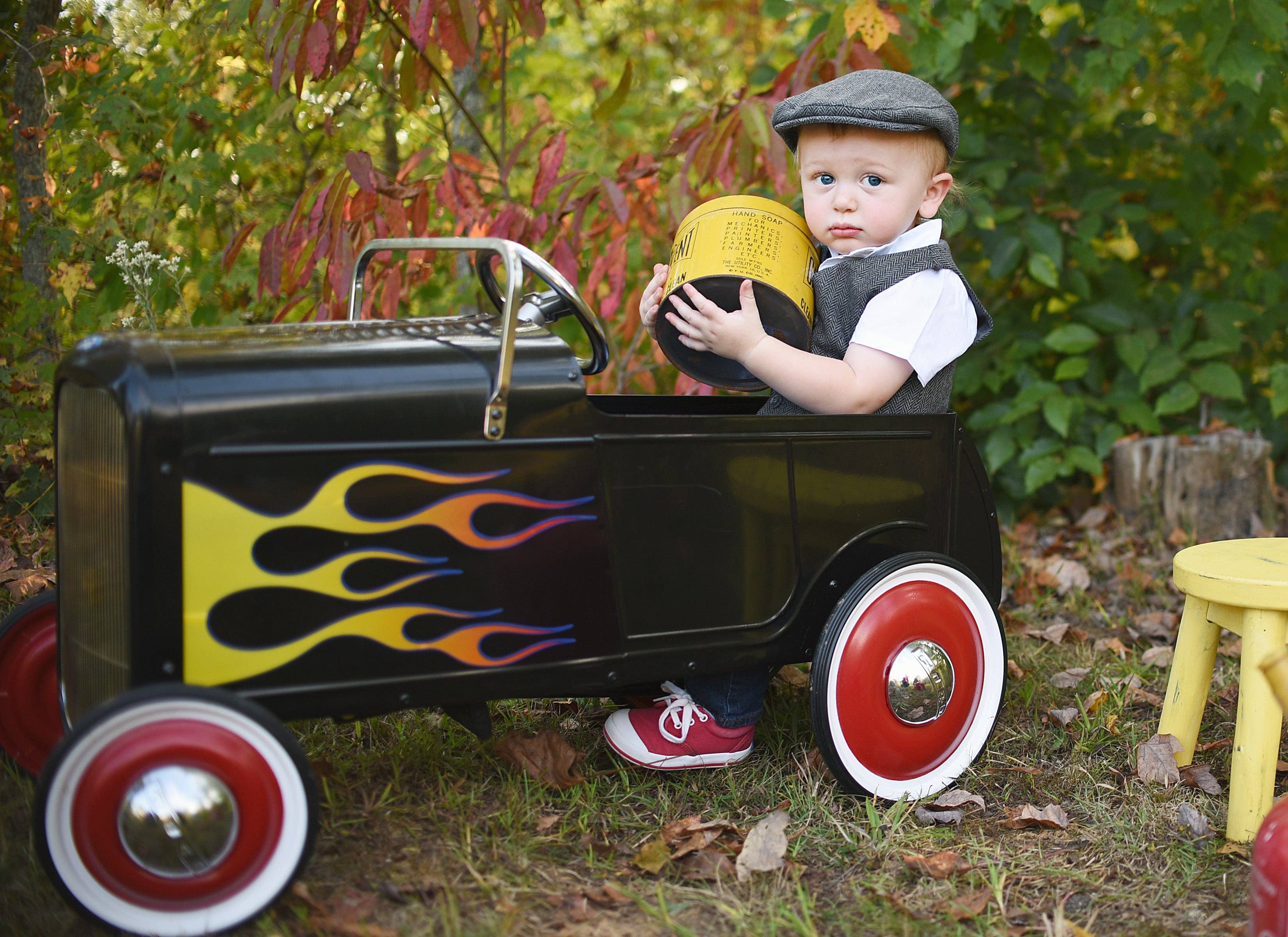 Born To Love - Wholesale Vest - Kinderen - Donkergrijs tweed Born To Love kindervest trouwmode6