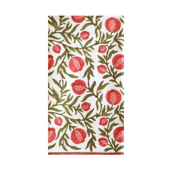 Pomegranate Block Print - Cloth Feel Disposable Napkins for wholesale by Stxy’s