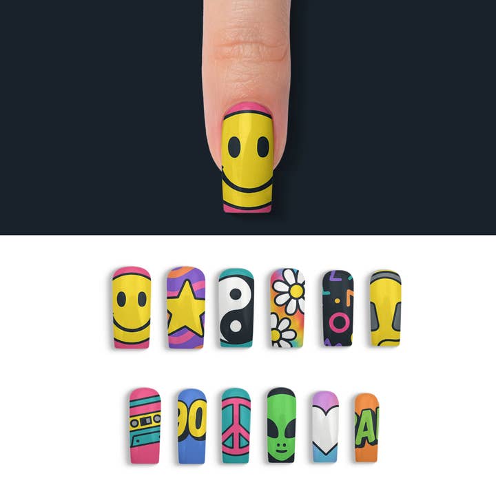 FYNE BODY - Wholesale Press-on/fake nails - Retro Drip 90's Press-On Nails39