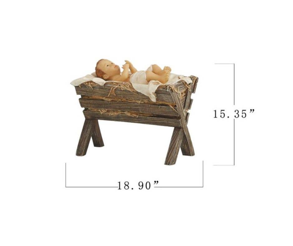 Three Kings Gifts - Wholesale Christmas Decoration - Four Piece Holy Family Outdoor Real Life Nativity4