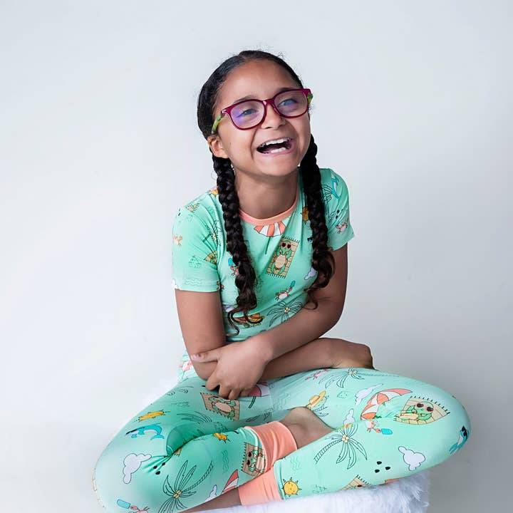 Tilly la Tortuga | Pijamas Verdes para Niños para venta al por mayor de Penny’s Pixies Kids Pajamas