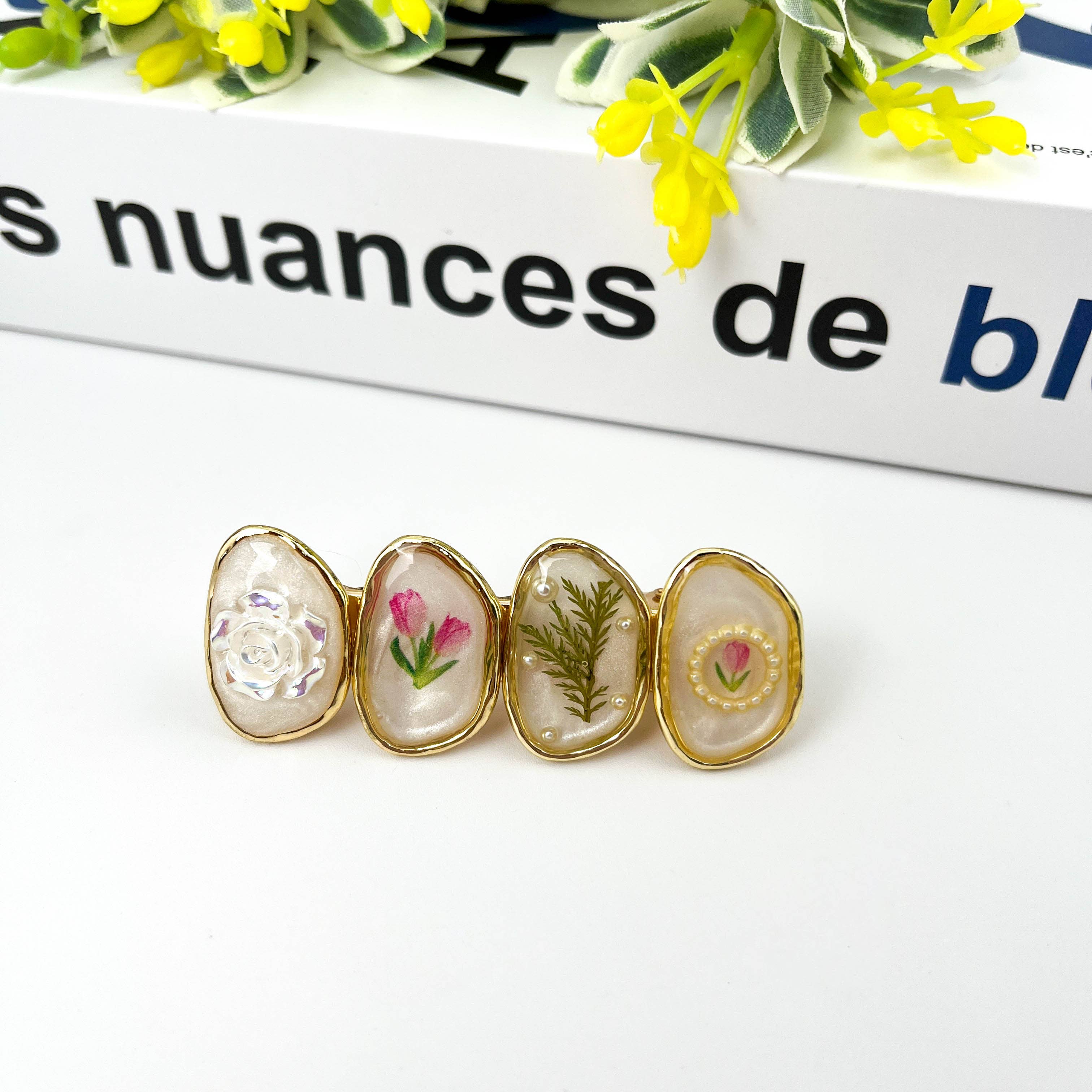 TheDivaSoap - Wholesale Hair Clip - Women's - Retro Flower Duckbill Clip, High Quality Hair Clip0