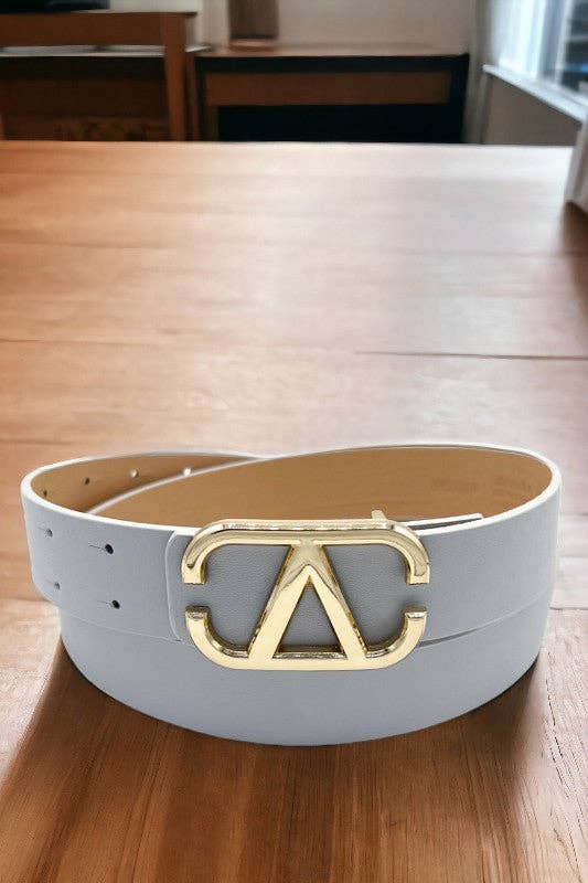Andrea Bijoux - Wholesale Belt - Women's - Faux Leather V Buckle Fashion Belt6