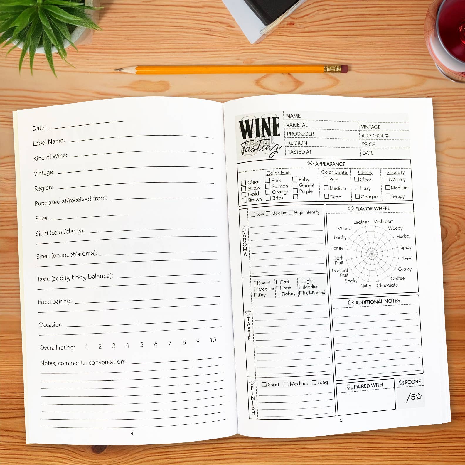 SJT Enterprises, Inc. – wholesale Journal/diary – Wine Journal booklet - 5.5" x 8.5" size1