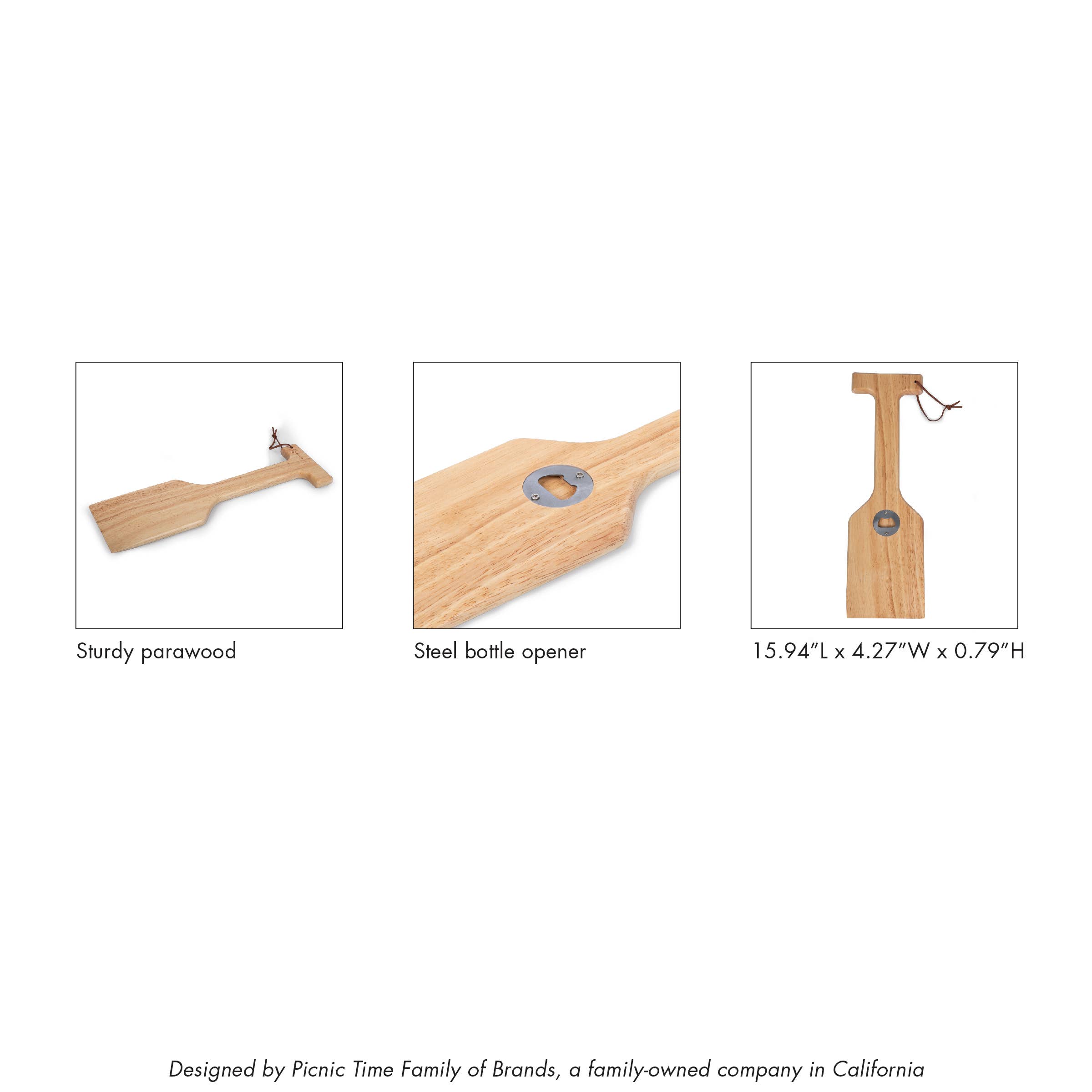 Parawood Hardwood BBQ Grill Scraper w/ Bottle Opener - Core for wholesale on Faire4