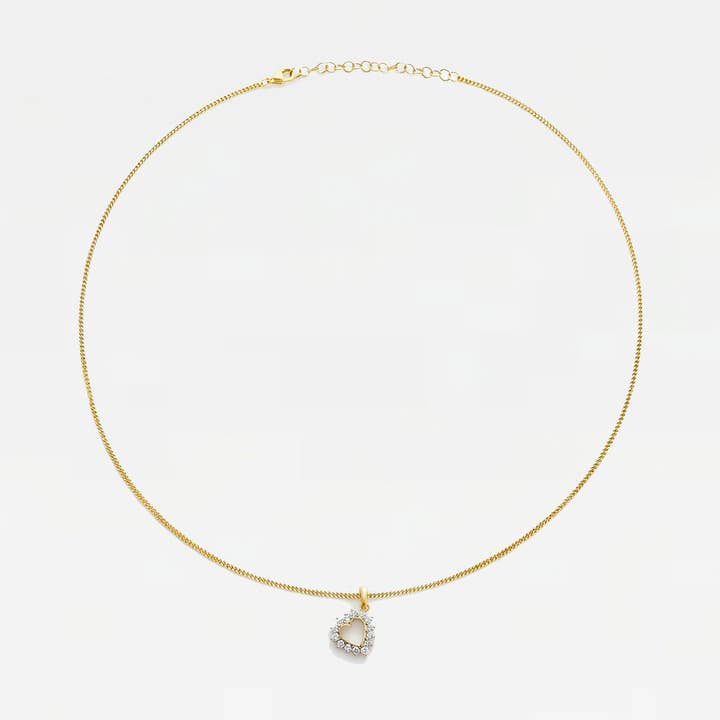 The Marie Heart Pendant Necklace for wholesale by The M Jewelers