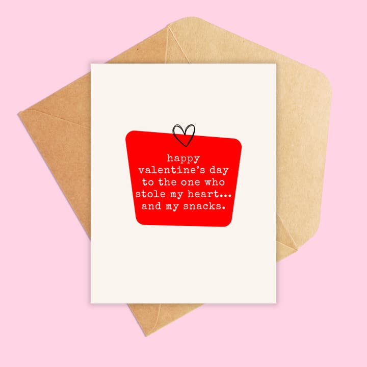 Jolly Rae - Vendita all'ingrosso Biglietti per San Valentino - San Valentino a colui che ha rubato il mio cuore e lo spuntino.1