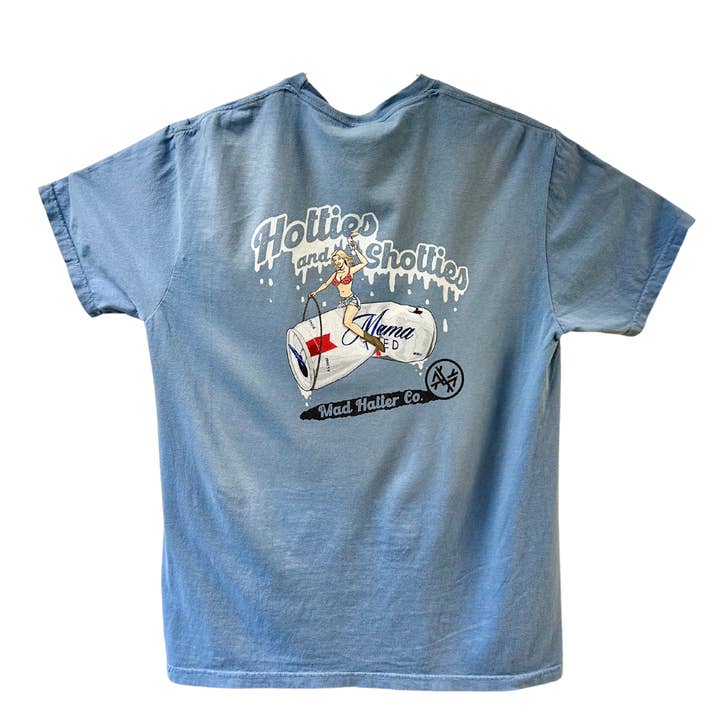 Hotties und Shotties T-Shirt für den Großhandel von The Mad Hatter Co