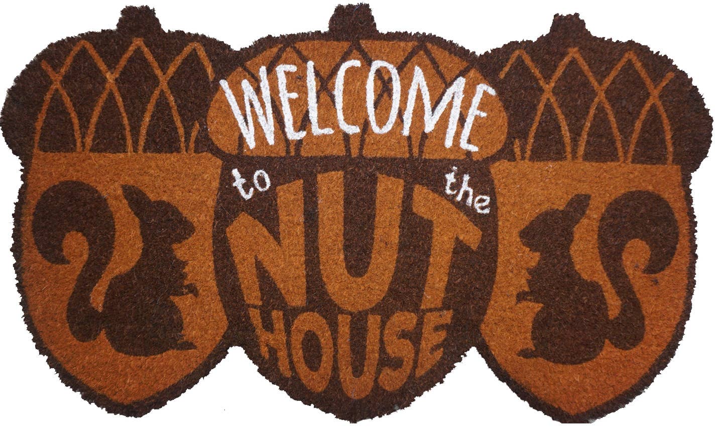 Briarwood Lane - Wholesale Door Mat - Welcome To The Nuthouse Natural Fiber Coir Doormat (Case  4)0