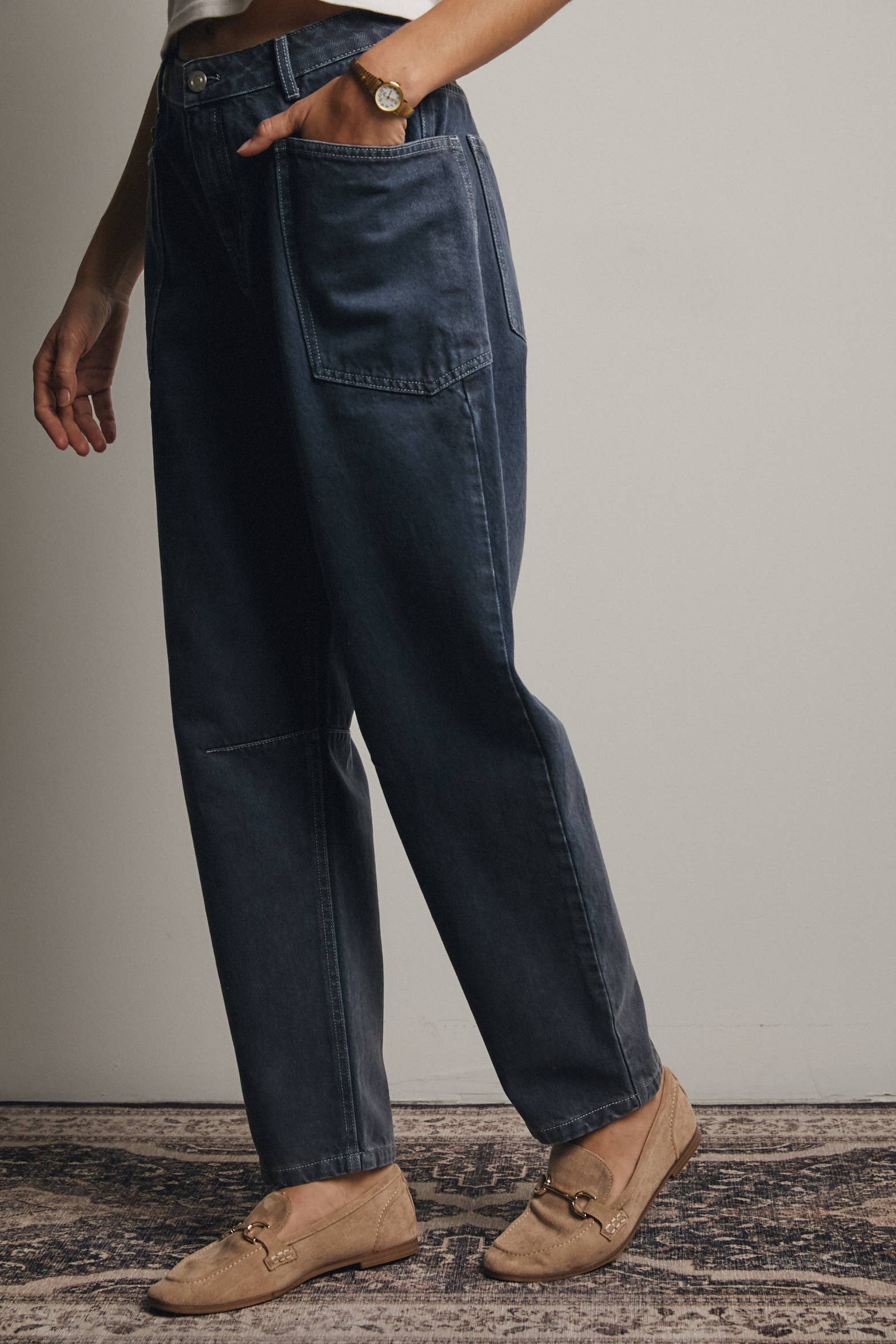 Forte - Wholesale Jeans - Women's - High Rise Barrel Utility Jeans FP0004 15