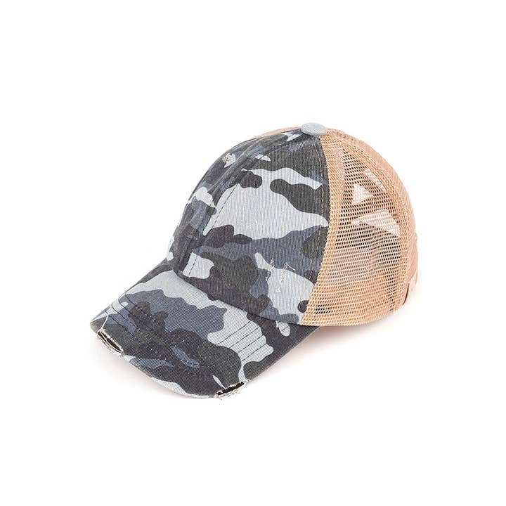 Hana - Wholesale Baseball Cap - Kids - C.C Kids Camo Cotton Twill Pony Cap4