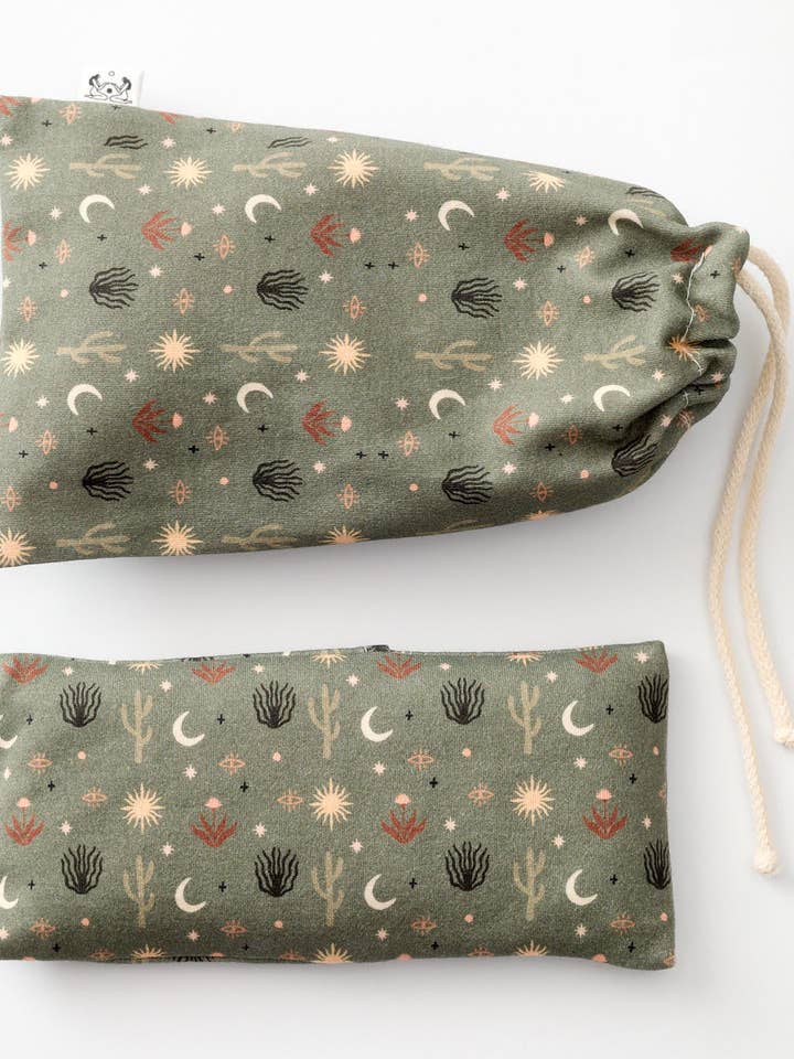 Økologisk øjenpude med lavendel og hørfrø, gaveæske, Savasana for engroshandel hos Asana Creatives