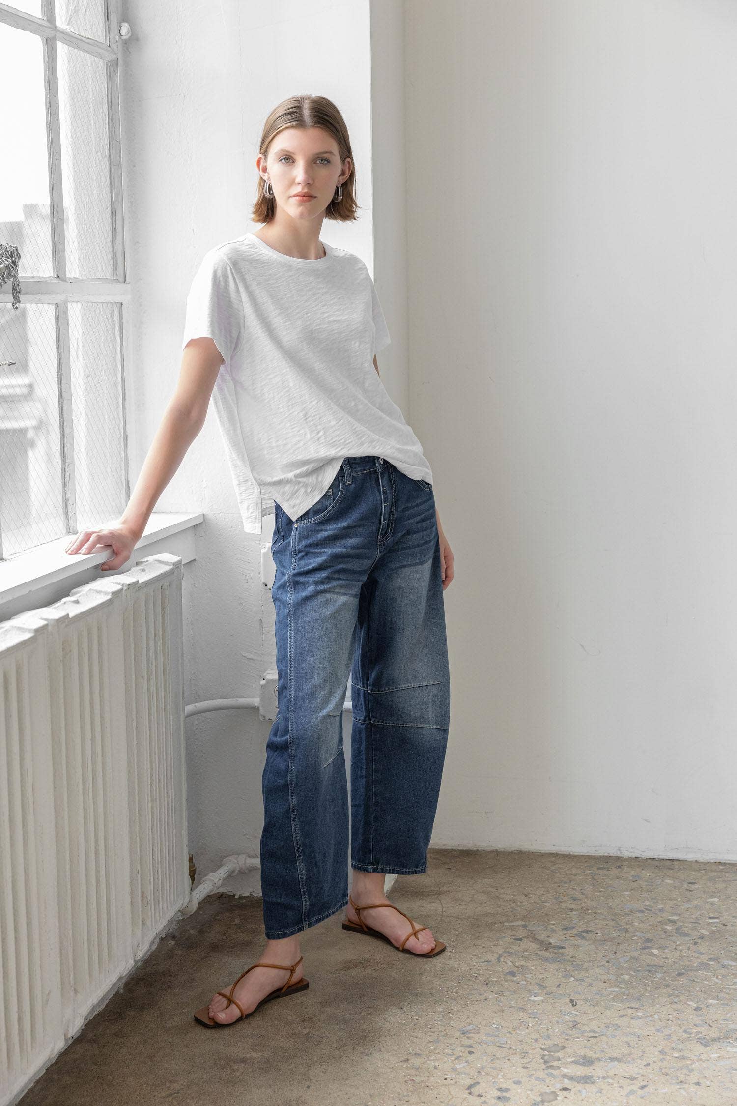 Boyfriend Tee - White for wholesale on Faire4