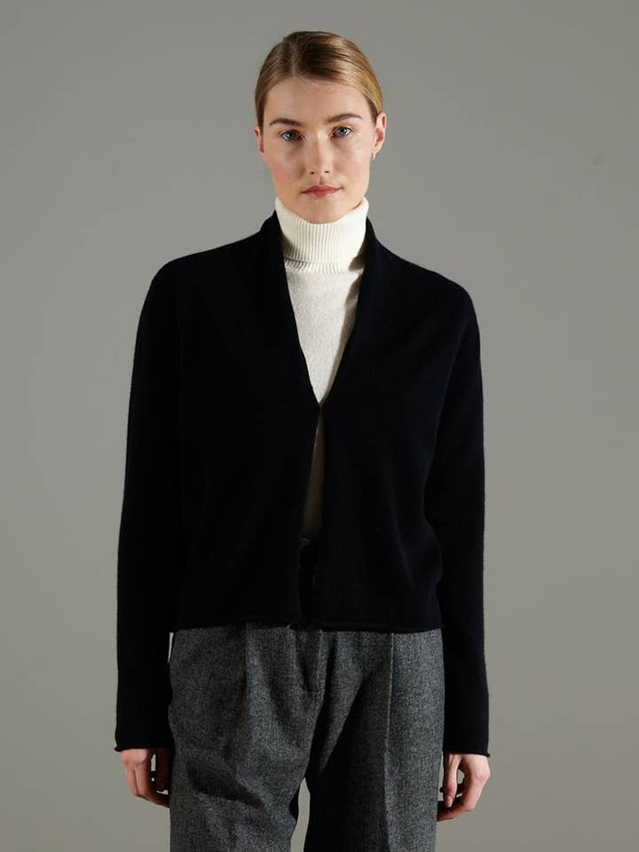 NAMI 2 cashmere shawl collar cardigan for wholesale by STUDIO CASHMERE8