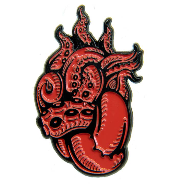 Pino de esmalte cardíaco com tentáculo anatômico por atacado de Ectogasm