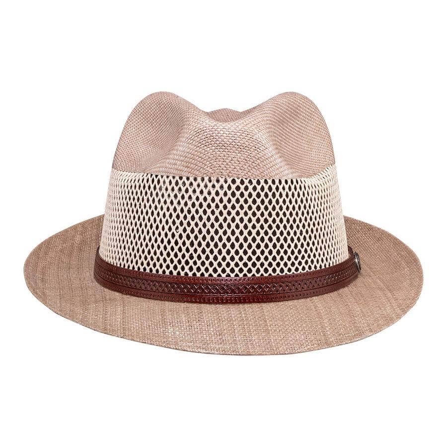 American Hat Makers – Chapéu de palha – Unissexo por atacado – Chapéu Fedora de Palha Trilby - Estilo Toscana4