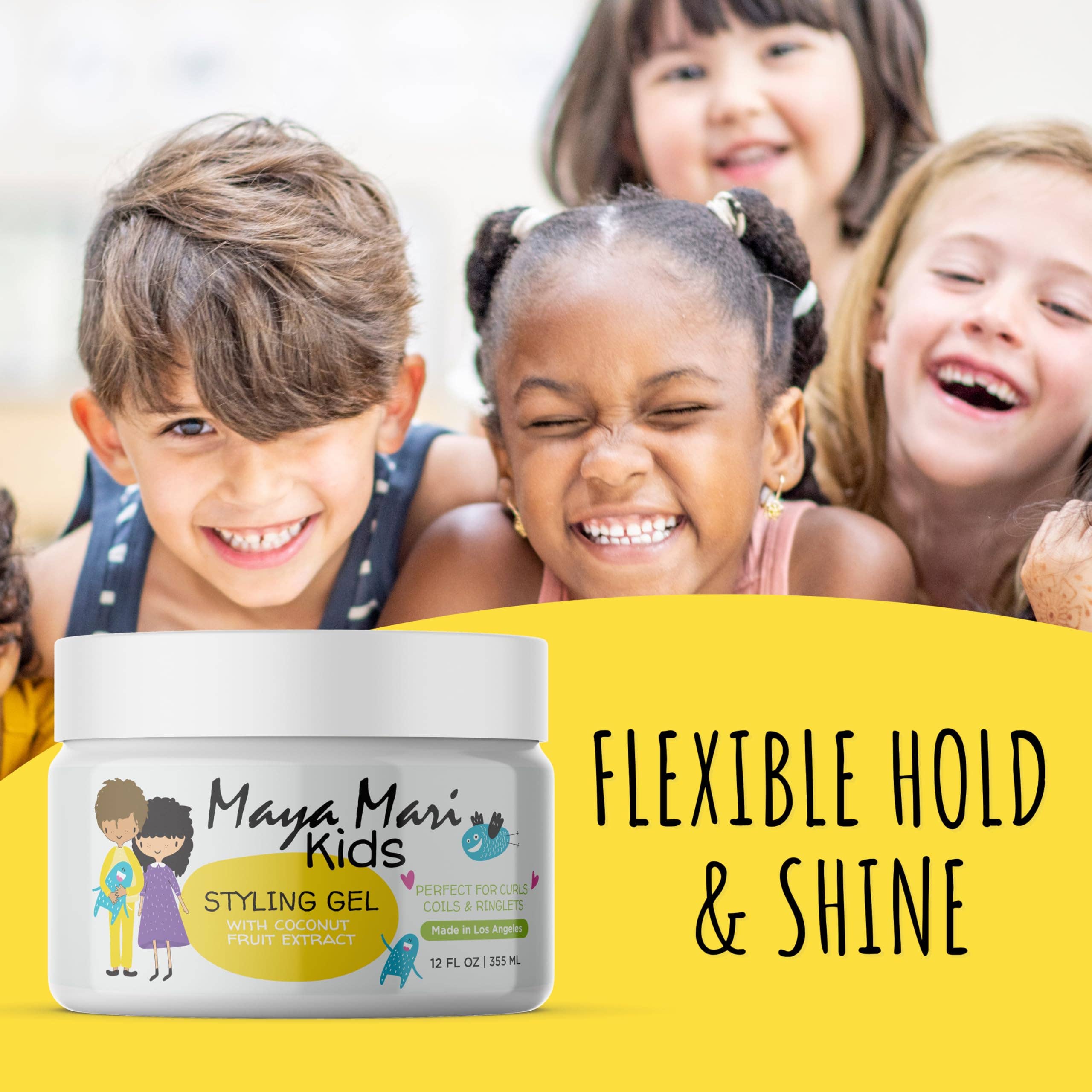 Maya Mari Kids Haircare - Wholesale Hair Styling Gel/Mousse - Maya Mari Kids Hair Styling Gel with Coconut Fruit Extract4