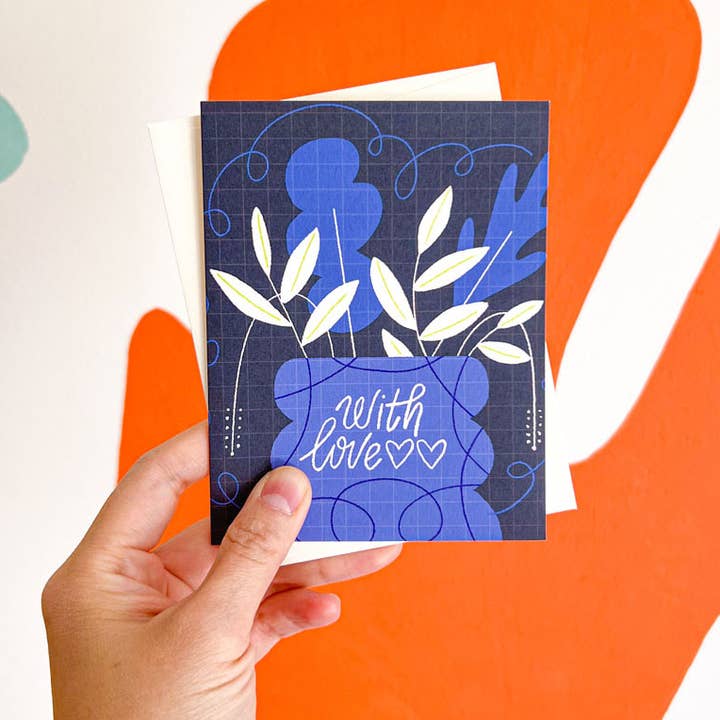 Sympathy Card | Thinking of You Modern Greeting Card A2 for wholesale by Esther Nariyoshi Illustrations