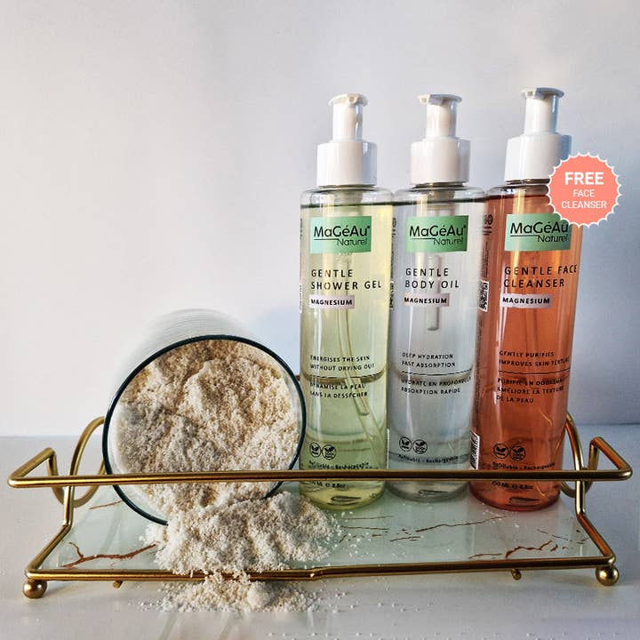 Duschgel & Körperöl + Gratis Gesichtsreiniger für den Großhandel von MaGéAu Naturel