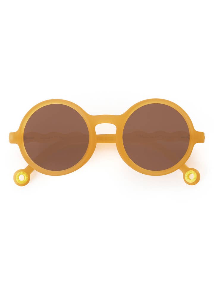 Junior Runde Solbriller Citrus Gul 5-10Y for engroshandel hos Olivio & Co