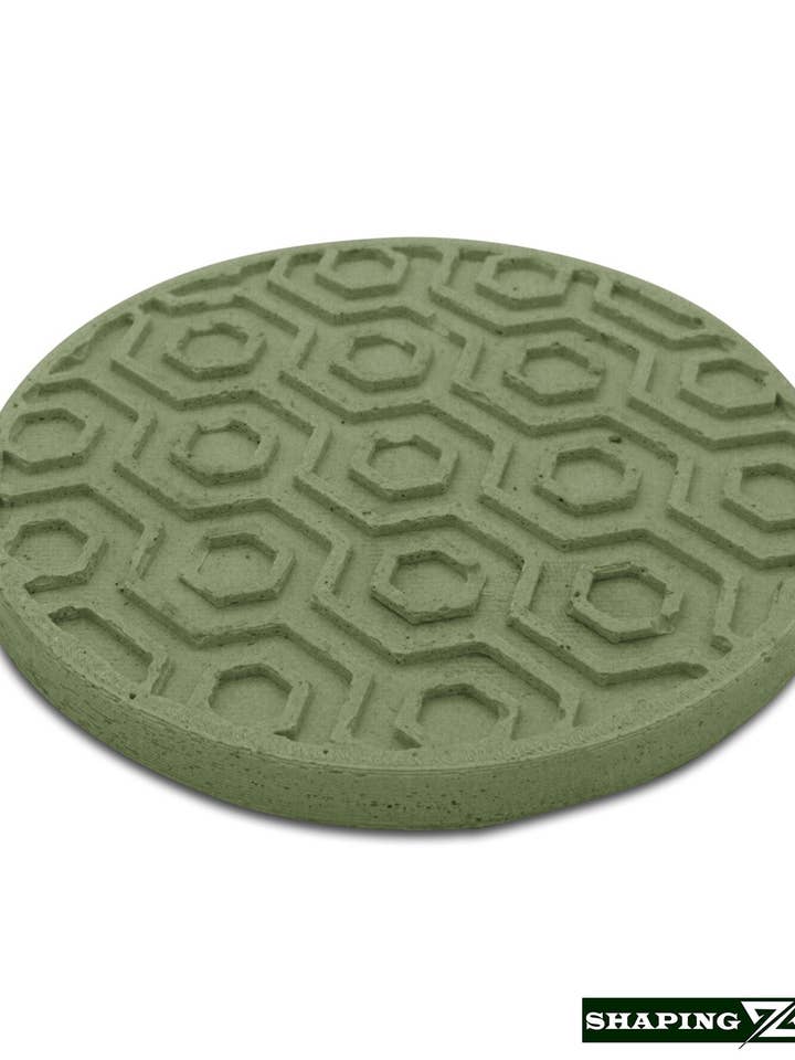 Geometric Pattern Coasters - Round Concrete Coasters - Cork Backed Coasters for wholesale by Shaping Ideas