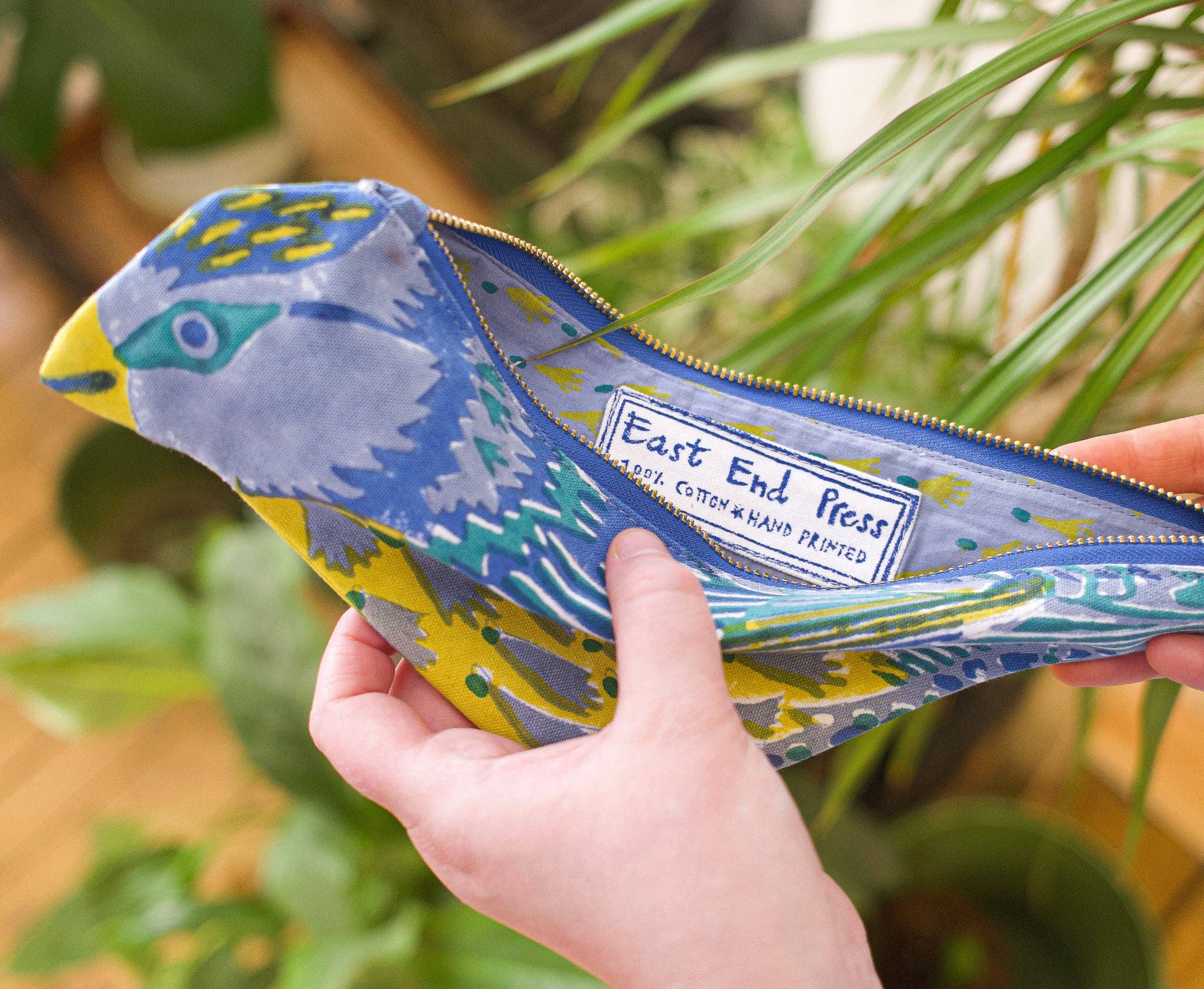 East End Press - Wholesale Pencil Case/Pouch - UK/EU: Blue Tit Fabric Case5