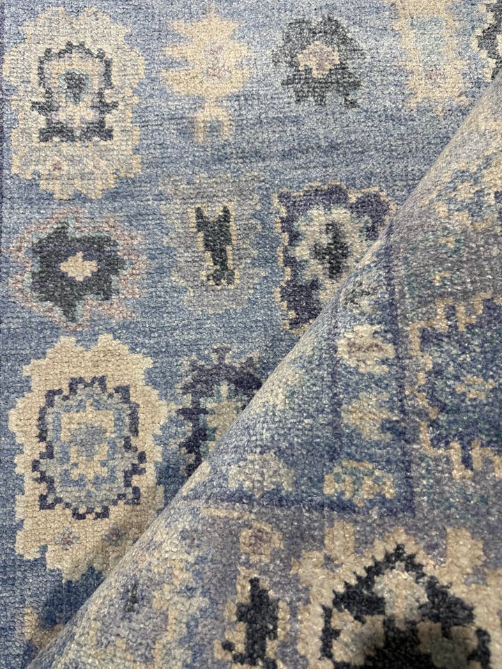 Angelien 4x6 Light Blue Oushak for wholesale by Banana Manor Rug Co.