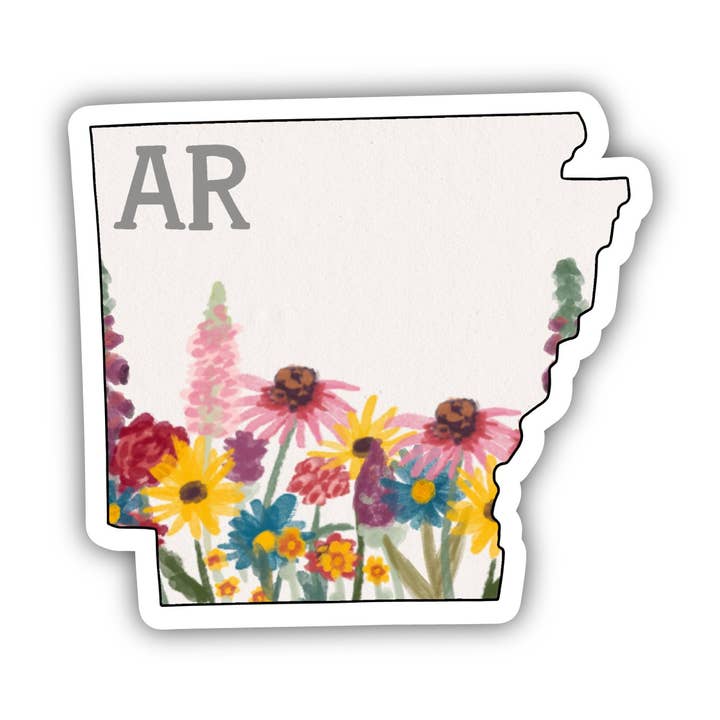 Arkansas Painterly Pattern Sticker for wholesale by Big Moods