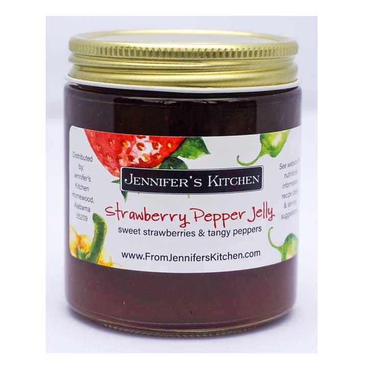 Mini Strawberry Pepper Jelly - 4oz - SINGLE UNIT for wholesale by Jennifer's Kitchen