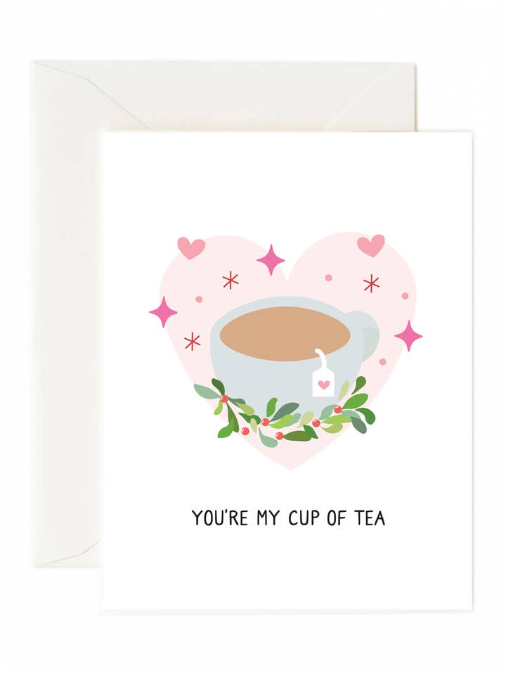 Tarjeta de felicitación You 're My Cup of Tea para venta al por mayor de Tickle Me Lavender